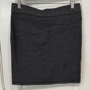 Casual Charcoal Gray Women's Miniskirt